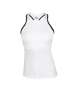 Fila Women Platinum Halter Tennis Tank Top White with Black Trim Small - $71.98