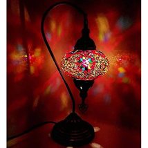 LaModaHome Handmade Turkish/Moroccan/Tiffany/Bohemian Style Large Glass Mosaic D - £53.75 GBP