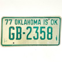 1977 United States Oklahoma Garfield County Passenger License Plate GB-2358 - €11,20 EUR