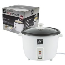 20-Cup Rice Cooker Or Food Warmer Steamer Electric Nonstick Easy To Use In White - £18.60 GBP