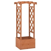 Trellis Planter with Arch 19.3&quot;x15.4&quot;x46.1&quot; Firwood - $2,607.26 MXN