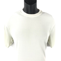 Log-in Uomo Dressy T-shirt Ivory for Men Crew Neck Ribbed Corded Sizes S... - £27.53 GBP