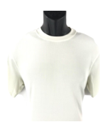 Log-in Uomo Dressy T-shirt Ivory for Men Crew Neck Ribbed Corded Sizes S... - £27.43 GBP