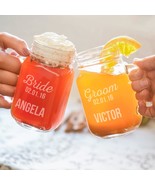 Personalized Couple Mason Jars w/ Handle - $18.00