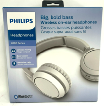 Philips - TAH4205WT/00 - On-Ear Wireless BT Headphones - White - $69.95