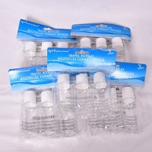 5 Packs Travel Bottles 2.7 0z 3 pcs 15 Total Liquid Capped Plastic Bottle - $14.90