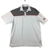 Footjoy Polo Shirt Men’s White XL Golf Short Sleeve Lightweight - £19.76 GBP