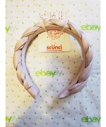 Scunci Braided Satin Feel Headband Dusty Pink Color New - $11.99