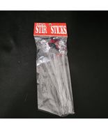 Set of 6 Vintage Holiday Christmas Acrylic Swizzle Cocktail Stir Sticks ... - $17.03 CAD
