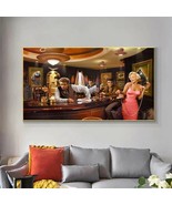 Portrait Marilyn Monroe Elvis Presley James Dean Pop Wall Art Canvas Hom... - $10.85 CAD+