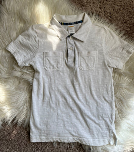 Gymboree Polo Shirt Boys Size S White Short Sleeve - $7.91
