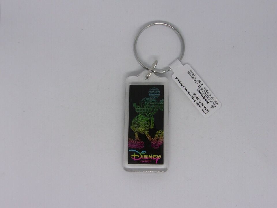Primary image for Classic Disney Mickey Mouse Multicolor Standing Pose Keychain Key Ring Souvenir