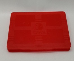 Nintendo Switch Game Cartridge Case Red 4 Game Holder Switch Travel Case - $2.97
