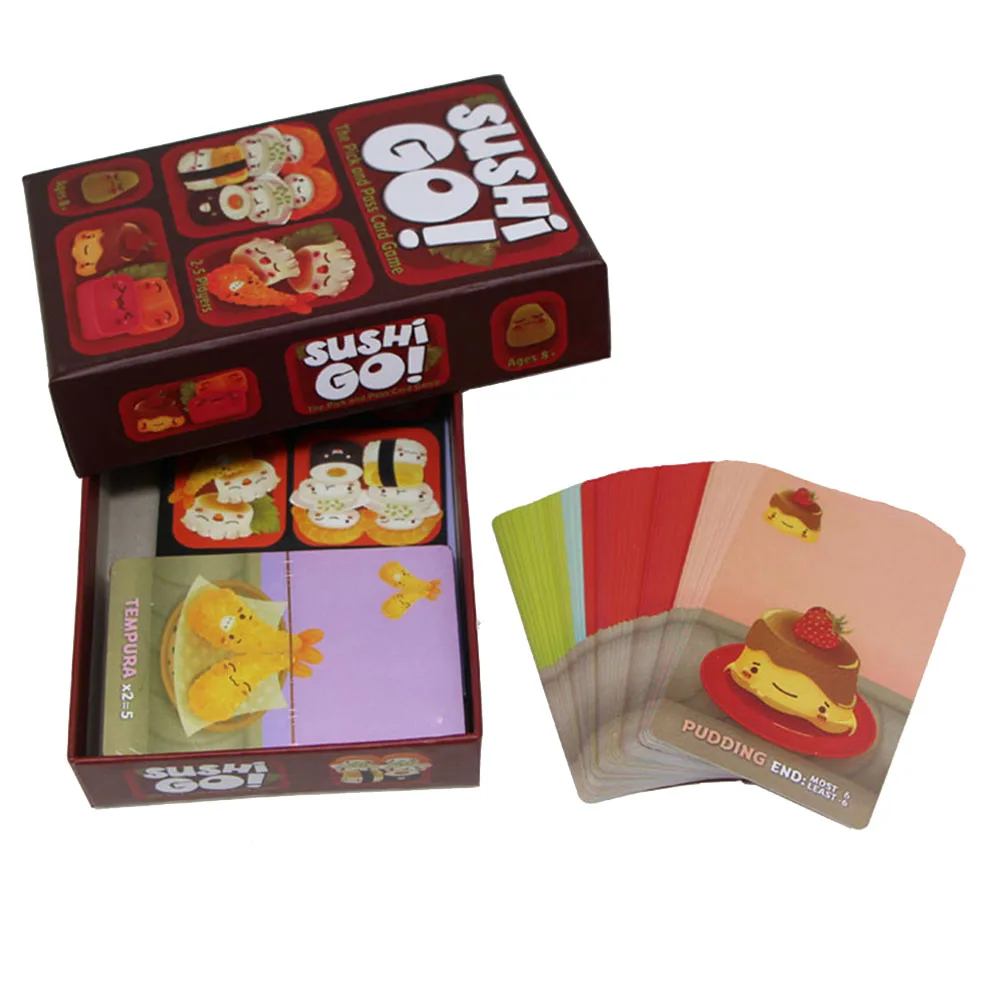 Kid Educational d Game Interactive Card Game Sushi Go Parent Child Party The Pic - £82.47 GBP