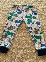 Just One You Boys White Blue Green Dragon Knight Snug Pajama Pants 18 Mo... - £3.48 GBP