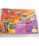 1988 Nintendo NES Enteractive Video Games Color Poster - $7.99