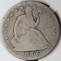 1856 O Silver Seated Liberty Silver Half Dollar.  20200175 - £47.94 GBP