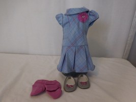 American Girl Doll Sweet School Dress Outfit including Shoes + Socks - £15.05 GBP