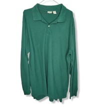 LL Bean Polo Shirt Mens XL Tall  Short Sleeve Green Freeport Maine Made ... - £13.43 GBP