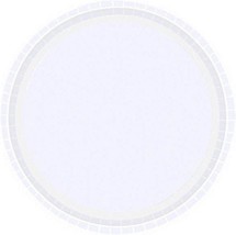 Frosty White Value Round Paper Plates - 9&quot; (Pack Of 16) - Durable &amp; Eco-Friendly - £10.44 GBP