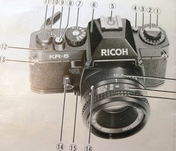 Ricoh KR-5 camera Instructions manual Guide English E It Sv Fr Ned - $19.30