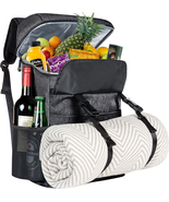 Picnic Basket Backpack, with Cooler Compartment, Insulated, Leak Proo - £63.57 GBP