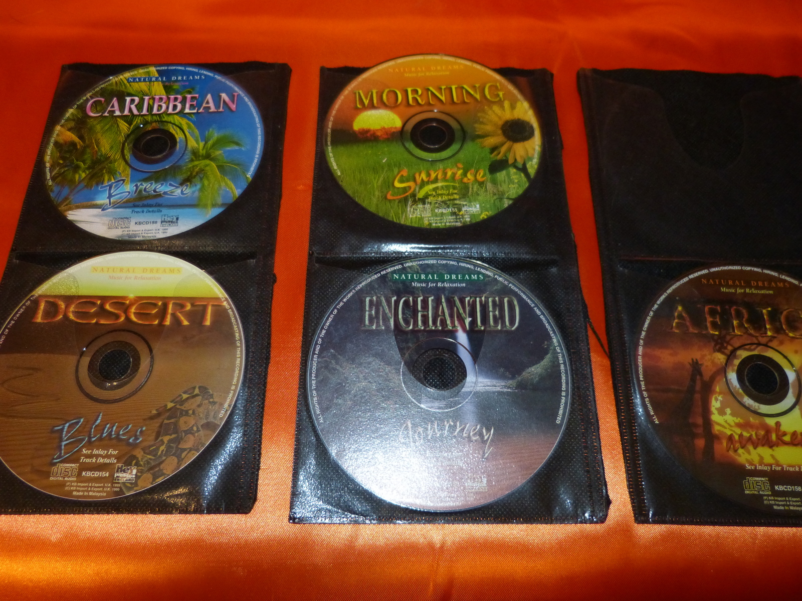 5 CD&#39;S NATURAL DREAMS NATURE SOUNDS SALE Africa Desert Caribbean Relaxation - $40.00