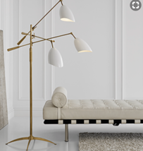 Visual Comfort Sommerard Floor Lamp 3 Arm Aerin 1009HABMid Century Modern Brass - £1,819.55 GBP