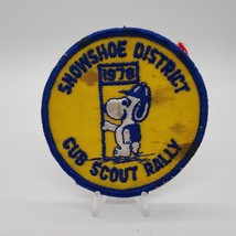 Vintage 1978 BSA Cub Scout Rally Snowshoe District 3&quot; Diameter Patch with Snoopy - £10.74 GBP