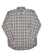 Sir Pendleton Worsted Wool Flannel Shirt Mens L Plaid Grey Button Down - £30.16 GBP