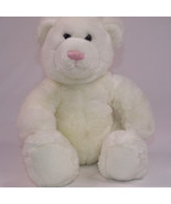 Vintage BAB Old Style Cloth Tag White Plush Teddy Bear By Build A Bear Rare - £9.64 GBP