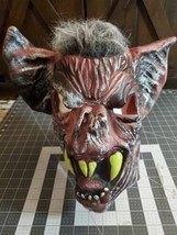 2010 Scary Bat Monster 1/2 vinyl Mask Horror Costume or Cosplay Adult Size used - £15.66 GBP