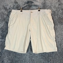 Under Armour Shorts Mens 40 Beige Heatgear Stretch Nylon Blend Performan... - $9.39