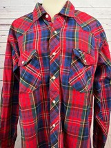Wrangler Brushpopper Shirt Mens 18 - 35 Striped X Long Tails Pearl Snap ... - $75.05