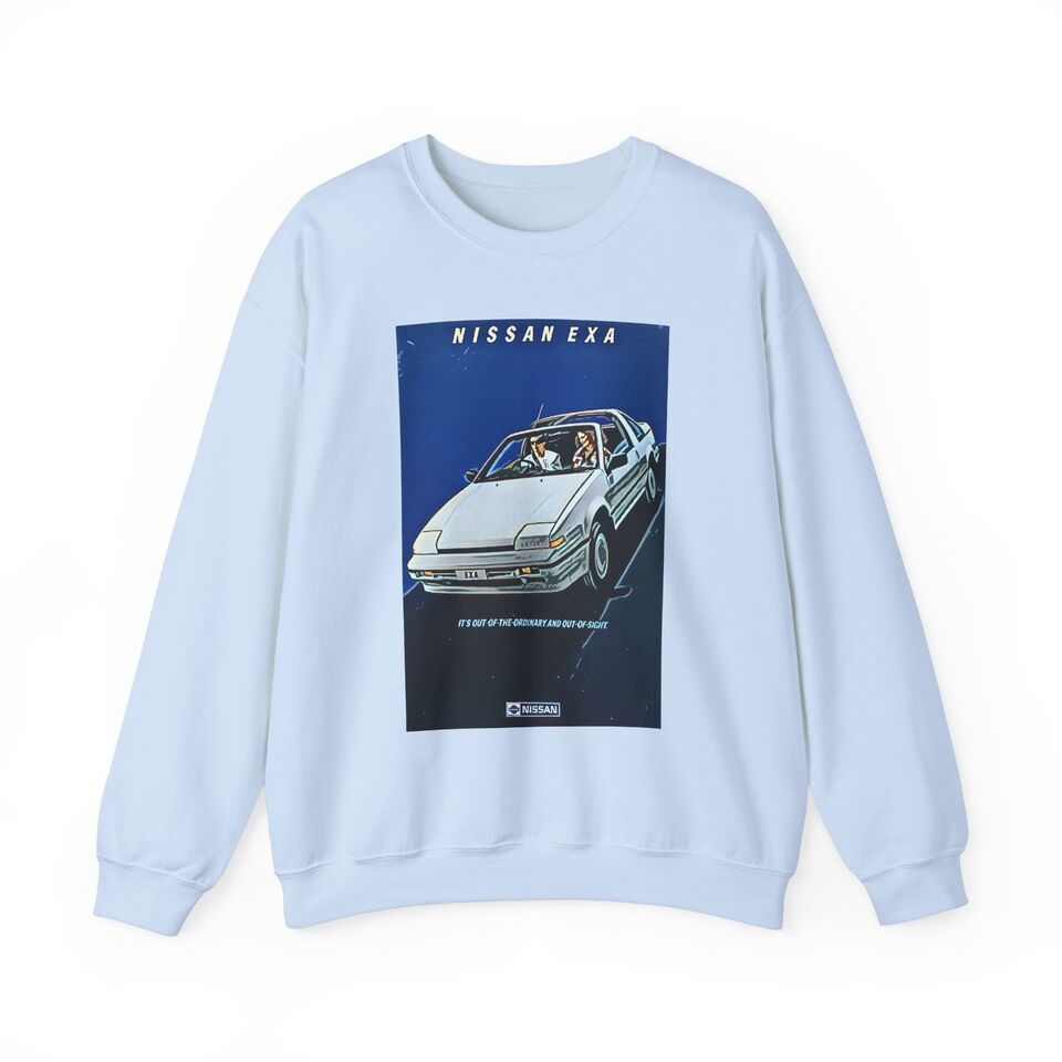EXA Retro Car Art Graphic Print Sweatshirt Long Sleeve Crewneck Pullover... - $29.89+