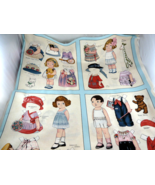 Fabric Paper Dolls Around the World Siblings Art Studio Blue Hill 8 Squa... - £26.05 GBP