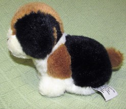 1994 Mini Plush Dog Vintage Toys R Us 5&quot; Puppy Geoffrey Stuffed Animal Tricolor - £9.06 GBP