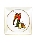 VINTAGE NORMAN ROCKWELL MINI PLATE COLLECTION CAREFUL AIM 1984 AUTUMN 55... - £8.63 GBP