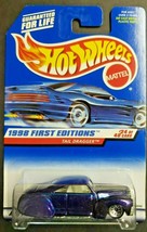 1998 Hot Wheels Tail Dragger #659 24 of 40 First Edition Purple  HW8 - £3.95 GBP