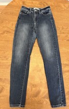 Kancan Skinny Jeans Juniors 7/27 Mid Rise Ankle Dark Wash Jeans - $19.80