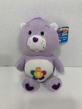 Care Bears Collector's Edition Series 1 Harmony Bear 2013 rainbow flower... - $8.80