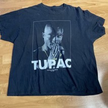 Vintage Tupac Shakur 2pac Praying #71 Shirt Black Sz XLarge Rap FADED - £19.78 GBP