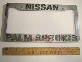 LICENSE PLATE Plastic Car Tag Frame NISSAN PALM SPRINGS 14Da - £23.40 GBP