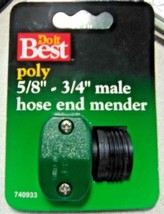 DO IT BEST Male Poly Hose End Mender Hose Coupling For 5/8&quot; - 3/4&quot; - Lot of 5 - £16.83 GBP