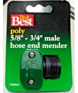 DO IT BEST Male Poly Hose End Mender Hose Coupling For 5/8&quot; - 3/4&quot; - Lot... - $20.99