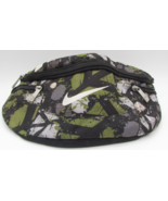 Nike Swoosh Logo Hip Bag Cross Body Waist Bag Nylon Gren &amp; Grey Used - $276.38 MXN