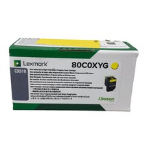 NIP Lexmark 80C0XYG Return Program Toner Yellow Sealed - $158.39