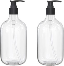 10 Ounce Clear Plastic Pump Bottle Dispenser, Refillable 2.5&quot;L x 2.5&quot;W x... - $23.38 CAD
