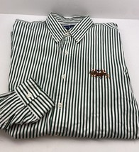 Polo Ralph Lauren Classic Fit Button Down Shirt Mens XL Green Stripe Pon... - $49.48