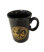 Vintage South Carolina State Seal Mug Black Gold Ceramic Coffee Cup Made... - $16.20